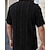 voordelige heren overhemd met knopen-Voor heren Overhemd Zomer overhemd Normaal shirt Strand hemd Overhemd met knopen Zwart Wit Bruin Korte mouw Effen Overhemdkraag Vakantie Hawaii Kleding Polyester Modieus Casual Comfortabel