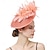 billige Fascinatorer-Hodeplagg Tyll Fedora Hatt Bryllup Hesteveddeløp Elegant Vintage Søt Med Fjær Hodepryd Hodeplagg