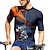 abordables Maillots pour hommes-Homme Maillot de cyclisme Tigre Manche Courte Cyclisme T-shirt Maillot avec 3 poches arrière VTT Vélo tout terrain Séchage Rapide Design Anatomique Évacuation de l&#039;Humidité Respirant Des sports bleu