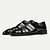 cheap Premium Leather Sandals-Premium Leather Fisherman Sandals with Buckle Detail - Stylish Choice for Outdoor Activities and Social Gatherings