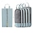 billiga bagage- och reseförvaring-komprimerade packningskuber reseförvaringsset, 3/6 set kompressionspackningskuber för resor, mesh visuella kläder bagageorganisator bärbar lätt resväska