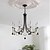 tanie Design świeczkowy-3 światła 6 świateł 30 cm Wisiorek Lantern Desgin Żyrandol Metal Malowane wykończenia LED 110-120V 220-240V