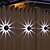 baratos Candeeiros Luzes de Exterior-4 peças de luzes de parede solares LED para exterior, design reversível em forma de pétala com 12 contas, perfeito para cerca de jardim, caminho, degraus, escadas e efeito de estrela brilhante