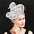 voordelige Bruiloft Zendspoel-Helm Veren Sinamay Bruiloft Avond Feest Elegant Bruiloft Met Veer Helm Hoofddeksels