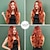levne Syntetické trendy paruky-Syntetické paruky Vlnitá Curly Weave Vrstvený střih S ofinou na stroji Paruka 28&quot; A1 Umělé vlasy Dámské Klasické Pohodlné Zářící barvy Vícebarevný
