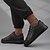cheap Casual Sneakers-Men's Red Leather Sneakers with Sleek Design - Bold Casual Streetwear for Everyday Comfort
