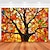 abordables Tapisserie de l&#039;Arbre de Vie-Tapisserie suspendue Arbre de Vie Art mural Grande Tapisserie Décor mural Photographie Arrière-plan Couverture Rideau Décoration maison Chambre de lit Salon Style vitrail