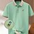 billiga Klassisk pikétröja för män-Kentucky Derby Herr Hästkapplöpning Polo Kortärmad Polotröjor Skjortor med krage Business Casual Utomhus Fritids- Dagliga kläder 3D-utskrift Sommar Vår Höst Rodnande Rosa Brun Grön