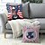 voordelige Vakantie kussensloop-4e Juli Decoratieve Toss Kussens Cover 1PC Onafhankelijkheidsdag Amerikaanse Adelaar Zachte Vierkante Bankkussen Case Kussenhoes voor Slaapkamer Woonkamer Bankstoel
