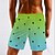 billiga Tropiska växter och blommor-Herr Kokosnötsträd Gradientfärg Fodrade shorts 2 i 1 simshorts Badshorts Medium Midja Hawaiisk Standkläder Sidfickor Med kompressionsfoder Elastisk dragsko i midjan Designer Kläder
