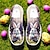 billige Sneakers til kvinder-slip-on sneakers med påskeharetryk – letvægts åndbare vandresko til kvinder, sødt feriefodtøj