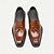cheap Premium Leather Loafers-Men&#039;s Handmade Genuine Leather Loafers - Premium Brown Slip-On Tassel Dress Shoes for Kentucky Derby, Business &amp; Formal Occasions