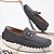 billiga Slip-ons och loafers till herrar-vinröd mocka loafers för män – slip-on körmockasiner med metallaccent för vardags- och affärskläder
