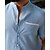 economico camicia da uomo con bottoni-Per uomo Camicia Camicia Estiva Camicia casual Camicia da Spiaggia Camicia con Bottoni Verde chiaro Rosa Rosso Grigio Azzurro Manica Corta Semplice Collo alla coreana Vacanza Camicia hawaiana Tasca