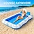 voordelige Koel buiten-1 stuk opblaasbare drijvende stoel met bekerhouder en rugleuning - blauw en wit pvc-materiaal, perfect voor zwembaden, stranden, meren en feesten - ligstoel voor volwassenen