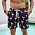halpa Eläimet ja linnut-Miesten Flamingo Lintu Vuoratut shortsit Uimashortsit Surffishortsit Keskivyötärö Havaijilainen Loma Pyhäpäivä Ranta-asut Sivutaskut Compression Linerin kanssa Joustava kiristysnyöri vyötäröllä