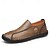 baratos Sapatilhas e Mocassins para Homem-mocassins masculinos de couro sintético genuíno bege – sapatos casuais de condução com costura feita à mão para atividades ao ar livre e viagens