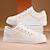 cheap Casual Sneakers-Men's Red Leather Sneakers with Sleek Design - Bold Casual Streetwear for Everyday Comfort