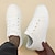 cheap Casual Sneakers-Men's Red Leather Sneakers with Sleek Design - Bold Casual Streetwear for Everyday Comfort