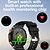 abordables Relojes inteligentes-696 HT30 Reloj inteligente 1.7 pulgada Smartwatch Reloj elegante Bluetooth Podómetro Recordatorio de Llamadas Seguimiento del Sueño Compatible con Android iOS Hombre Llamadas con Manos Libres
