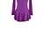 cheap Figure Skating Dresses-Figure Skating Dress Women&#039;s Girls&#039; Ice Skating Dress Violet Patchwork Open Back Mesh Spandex Stretchy Training Practice Professional Skating Wear Thermal Warm Crystal / Rhinestone Long Sleeve Ice