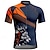 abordables Maillots pour hommes-Homme Maillot de cyclisme Tigre Manche Courte Cyclisme T-shirt Maillot avec 3 poches arrière VTT Vélo tout terrain Séchage Rapide Design Anatomique Évacuation de l&#039;Humidité Respirant Des sports bleu
