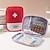 abordables almacenamiento de equipaje y viajes-Caja de almacenamiento de medicamentos, botiquín de primeros auxilios compacto de viaje portátil, bolsa organizadora médica para medicamentos &amp;Artículos esenciales, pequeña bolsa de emergencia para