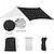 abordables Protection Solaire-un morceau de auvent carré multifonctionnel extérieur, auvent de plage de protection solaire, parasol, tapis de sol argenté clair