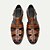 cheap Premium Leather Sandals-Premium Leather Fisherman Sandals with Buckle Detail - Stylish Choice for Outdoor Activities and Social Gatherings
