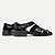 cheap Premium Leather Sandals-Premium Leather Fisherman Sandals with Buckle Detail - Stylish Choice for Outdoor Activities and Social Gatherings