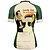 billige Dametrøyer-Dame Sykkeltrøyer Kortermet Sykkel T-skjorte Jersey med 3 baklommer Fjellsykling Pustende Hurtigtørkende Anatomisk design Vidje Vinrød Grønn Grafisk sport Klær