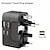 baratos eletrodomésticos-adaptador de viagem universal plugue multipinos porta usb dupla tomada carregador conversor eu eua reino unido au plugue disponível