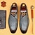abordables Mocassins en cuir de qualité supérieure-mocassins en cuir faits main pour hommes - chaussures habillées à enfiler à brides croisées grises pour le derby du Kentucky, les événements professionnels et formels