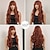 voordelige Synthetische trendy pruiken-Synthetische pruiken Golvend Krullend weefsel Gelaagd kapsel Met pony Machinegemaakt Pruik 71.1 cm A1 Synthetisch haar Dames Klassiek Comfortabel Kleurgradatie Schaduw Bruin