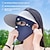 economico riscaldamento e raffreddamento-maschera solare per il viso, protezione UV, acido ialuronico, copertura completa del viso in seta ghiacciata per le donne, maschera facciale traspirante senza cuciture per la protezione solare