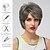 お買い得  古いかつら-人工毛ウィッグ ウェーブ カーリーウィーブ アシメントリー・ヘアカット ニートバング 機械製 かつら 30 インチ A1 合成 女性用 クラシック 快適 カラーグラデーション マルチカラー