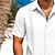 abordables Vacances-Homme Chemise Chemise en lin Chemise Guayabera Chemise d'été Chemise de Plage Vacances Occasionnel Blanche Vert Bleu clair Manche Courte Col Été Printemps Vêtement Tenue