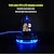 זול אורות חכמות-תאורת לילה led wifi מסונכרן nixie tube שעון מסך LCD 1.54 אינץ&#039; תצוגת מזג אוויר 12/24 שעות מגע אלקטרוני להחלפת נושאים שעון rgb שעון דיגיטלי עם תכונת אלבום אלקטרוני למשרד ביתי 1 pc