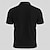 abordables Polo à texte amusant pour homme-Homme Texte Polos à zip Manche Courte Polos Chemises à Col Occasionnel Extérieur Athleisure Impression 3D Été Noir Rouge Vert foncé