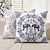 billiga boho stil-Mandala Bohemisk Dekorativ Kuddeöverdrag 1PC Mjuk Fyrkantig Soffkudde Fodral för Sovrum Vardagsrum Soffan Stol
