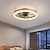 voordelige Dimbare plafondlampen-50 cm Dimbaar Plafondventilator Metaal Acryl Modern Noordse stijl 220-240V