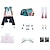 billiga Animekostymer-Cosplay Wuthering Waves Cosplay Zhezhi Animé Cosplay-kostym Kläder Cosplay Peruker Cosplay-kostymer Cosplay Peruker Mer accessoarer Karnival Maskerad Prestanda Fest Klänning Mer accessoarer Svans Till