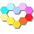 economico Luci da parete-luci esagonali a led controllo app intelligente 3/6/8/10/13 confezioni pannelli luminosi da parete fai da te assemblaggio geometrico modulare per configurazione di gioco soggiorno camera da letto