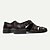cheap Premium Leather Sandals-Premium Leather Fisherman Sandals with Buckle Detail - Stylish Choice for Outdoor Activities and Social Gatherings