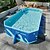 billige Pools, boblebade og forsyninger-holdbar foldbar oppustelig swimmingpool rektangulær form, pvc-materiale, flere komponenter til familiesjov