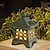abordables Éclairages pour allées-Lampe solaire de jardin, éclairage d&#039;extérieur, éclairage de maison, LED, étanche IP65, en résine, pour décoration de jardin, pelouse, cour, 1x