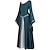 cheap Dresses-Medieval Renaissance Cocktail Dress Prom Dress Outlander Elven Fancy Dress Women&#039;s Halloween Carnival Masquerade LARP Ren Faire Festival Adults&#039; Dress