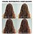 baratos Perucas Sintéticas sem Touca-Perucas sintéticas Curva solta Onda Profunda Corte em Camadas Partida Profunda Fabrico à Máquina Peruca 28 polegadas A1 Cabelo Sintético Mulheres Elástico Clássico Cabelo com Luzes / Reflexos Marrom