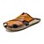 abordables Sandalias casuales-Sandalias de exterior de piel sintética para hombre con suela resistente y diseño transpirable: calzado cómodo para senderismo y uso informal.