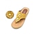 abordables Sandales Confort-sandales compensées pour femmes avec semelle intérieure massante – pantoufles tongs bohèmes florales pour l&#039;été décontracté, la plage et le confort en plein air